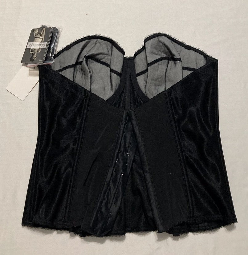 NWD DOMINIQUE Backless Strapless Juliette Satin Longlin BLACK 36D