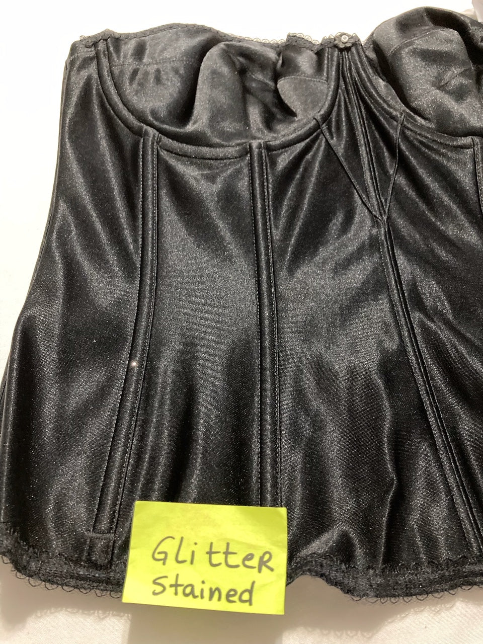 NWD DOMINIQUE Backless Strapless Juliette Satin Longlin BLACK 36D