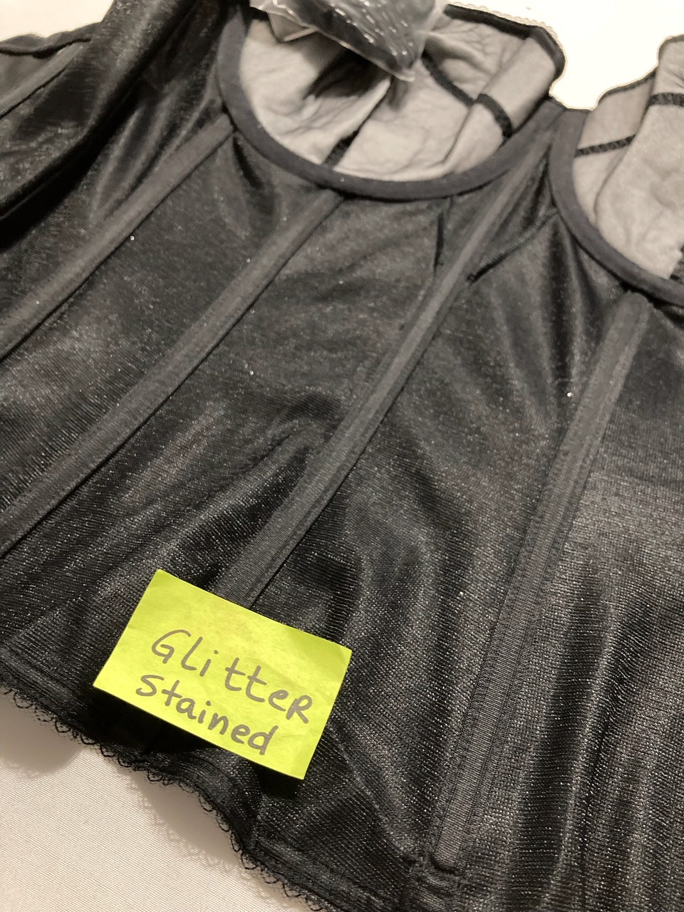 NWD DOMINIQUE Backless Strapless Juliette Satin Longlin BLACK 36D