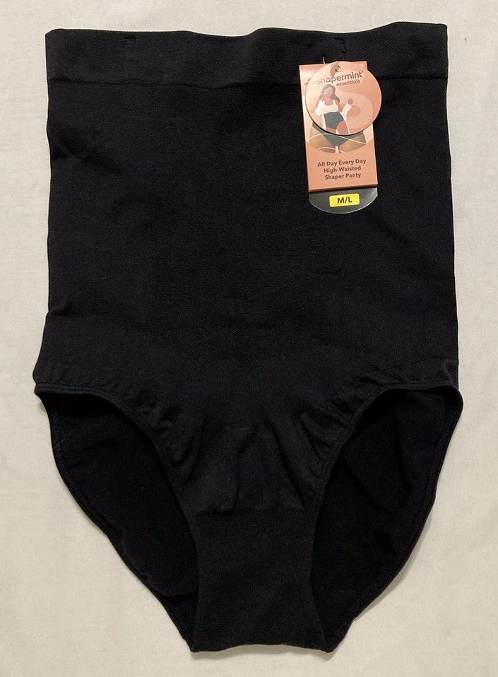 SHAPERMINT High Waist Shaper Briefs BLACK M/L