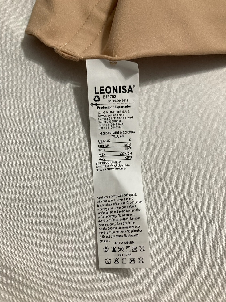LEONISA Custom waist chincer with lumbar support BEIGE S