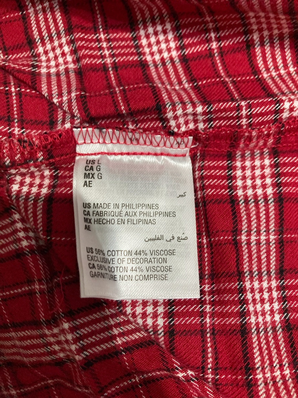 CHARTER CLUB Dress long sleeve RED L