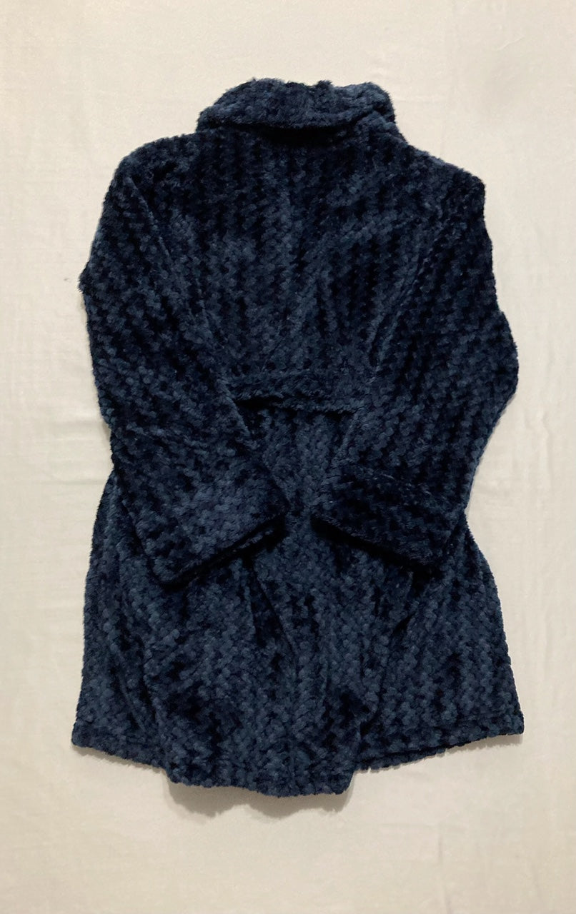 TOMMY HILFIGER Long Sleeve Plush Robe NAVY L/XL