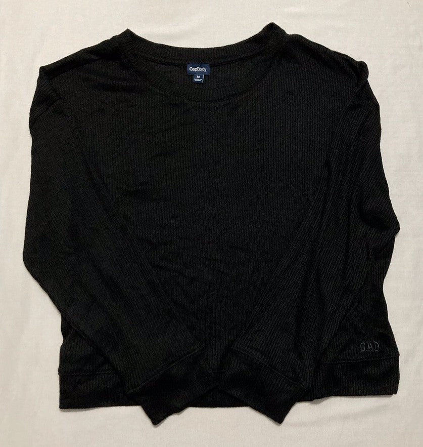 GAP GapBody Long-Sleeve Pajamas top BLACK M