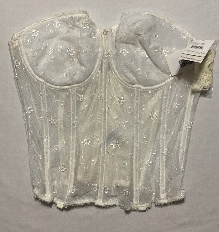 DOMINIQUE Torsolette Embroidered Lace BONE 40D