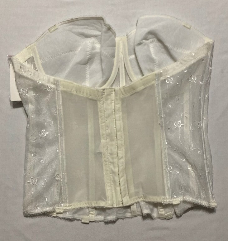 DOMINIQUE Torsolette Embroidered Lace BONE 40D