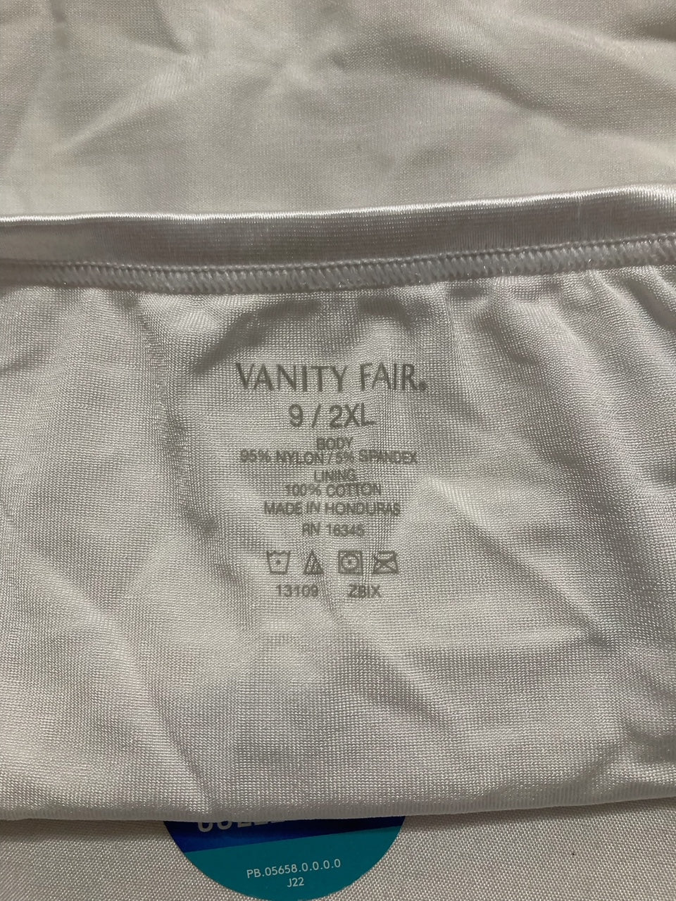 VANITY FAIR Illumination Brief Panties STAR WHITE 2XL