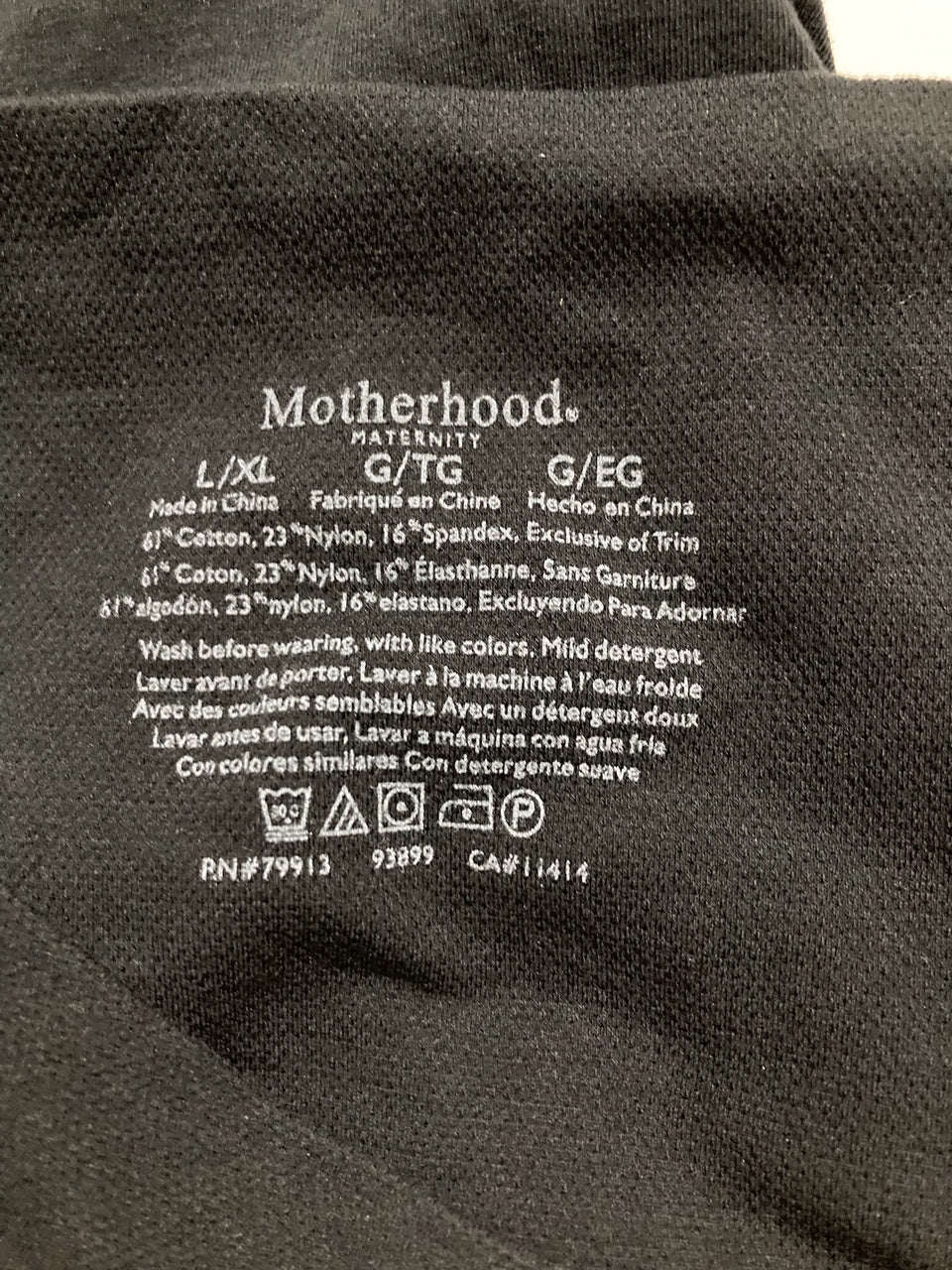 MOTHERHOOD Postpartum Seamless Support Panty BLACK L/XL