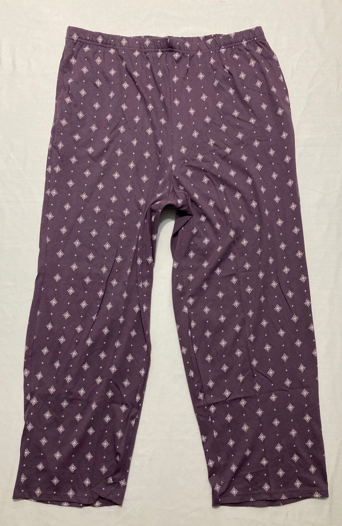 CHARTER CLUB Cotton Printed Button-Front Pajama Set DIAMOND GEO M