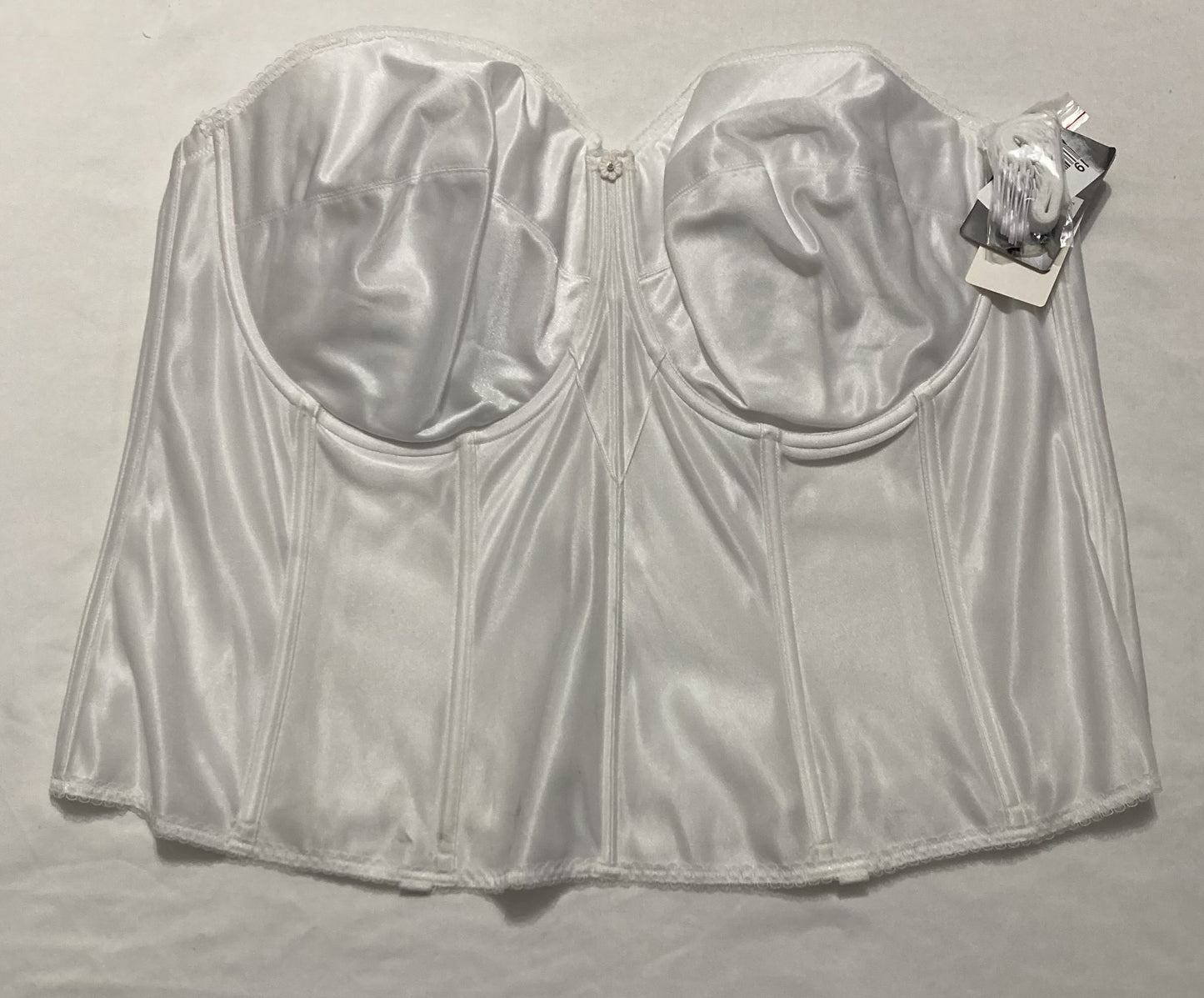 NWD DOMINIQUE Backless Strapless Juliette Satin Longlin WHITE 52DD