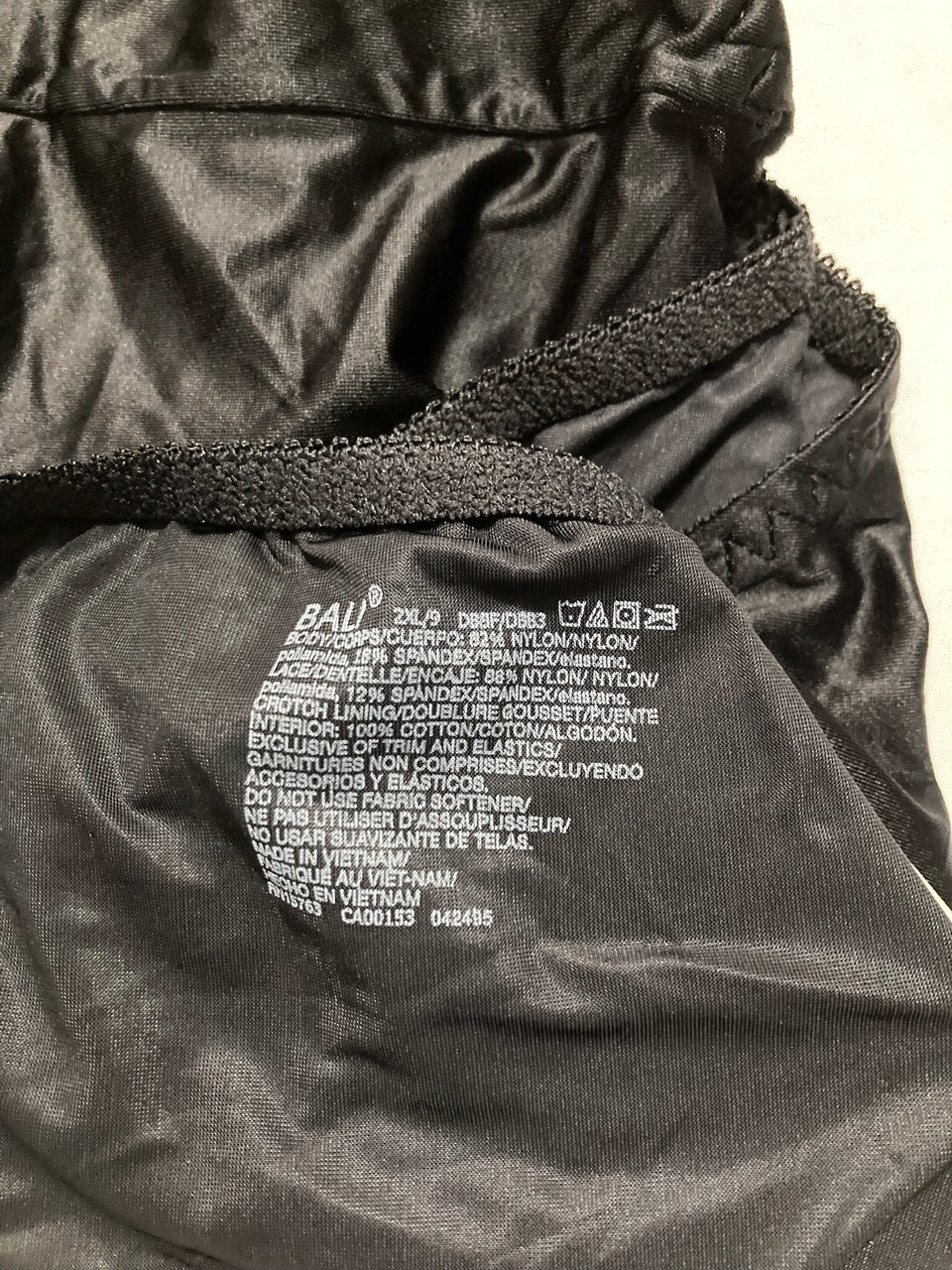 BALI Essentials Double Support Brief BLACK 2XL