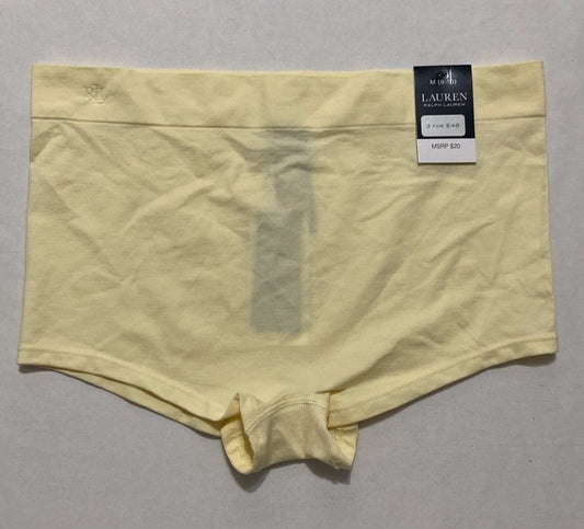 LAUREN RALPH LAUREN Soft Stretch Seamless Hipster Panties YELLOW M