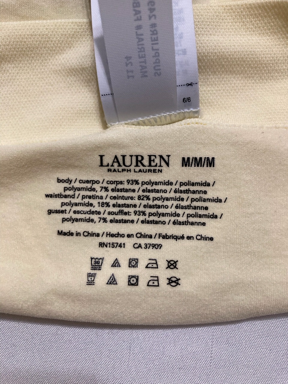 LAUREN RALPH LAUREN Soft Stretch Seamless Hipster Panties YELLOW M