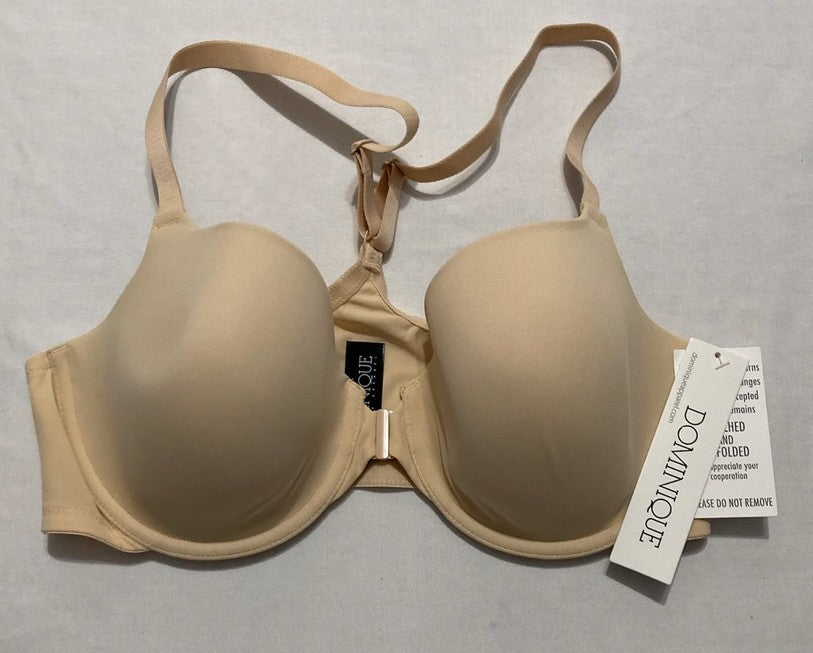 DOMINIQUE Talia Everyday Front Closure Racerback LATTE 40C
