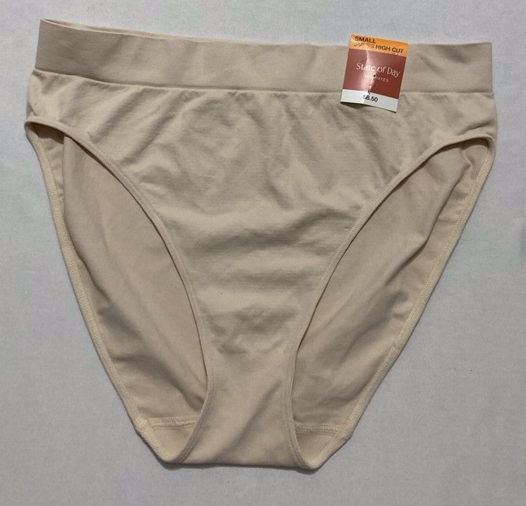 STATE OF DAY Seamless High-Cut Underwear BEIGE S
