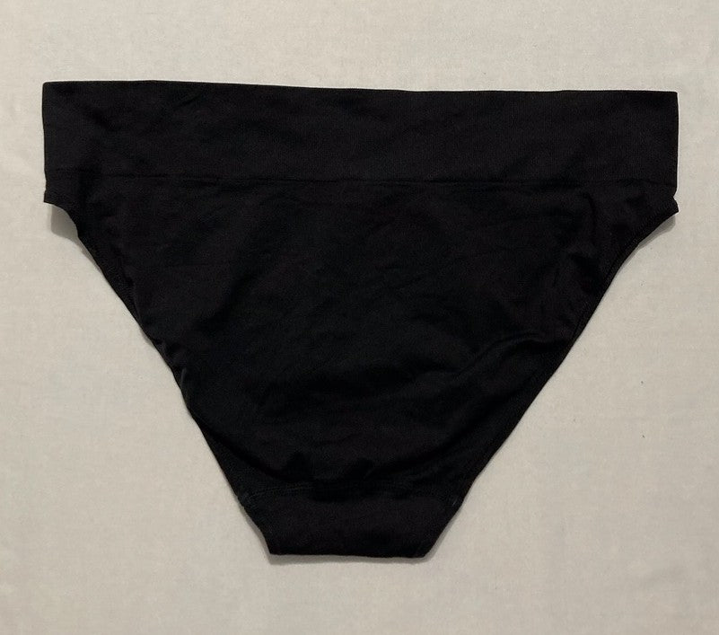 MAIDENFORM Bikini Seamless Underwear Womens Soft and Smooth Panties BLACK XL