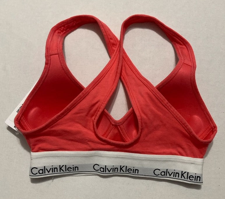 CALVIN KLEIN Modern Cotton Padded Bralette RED XS