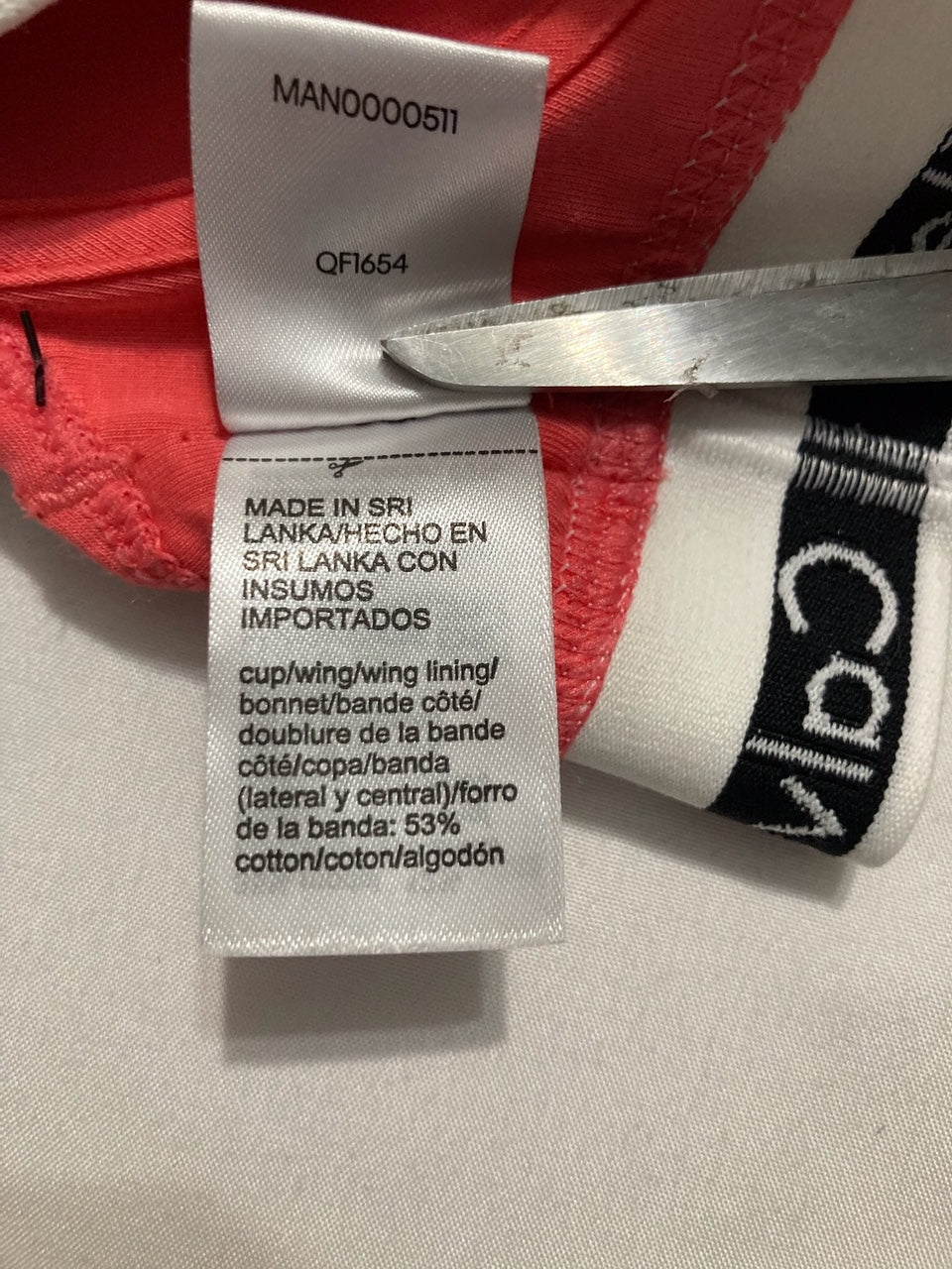 CALVIN KLEIN Modern Cotton Padded Bralette RED XS