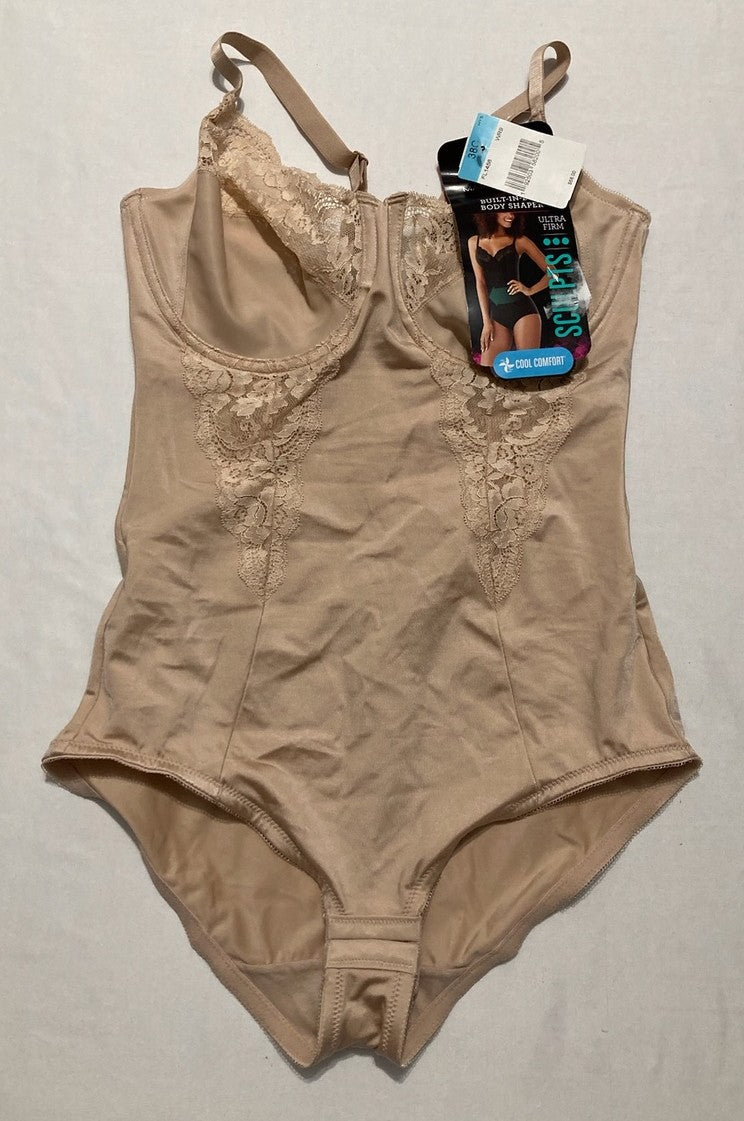 MAIDENFORM Ultra Firm Body Shaper With Built-in Underwire Bra NUDE 38C