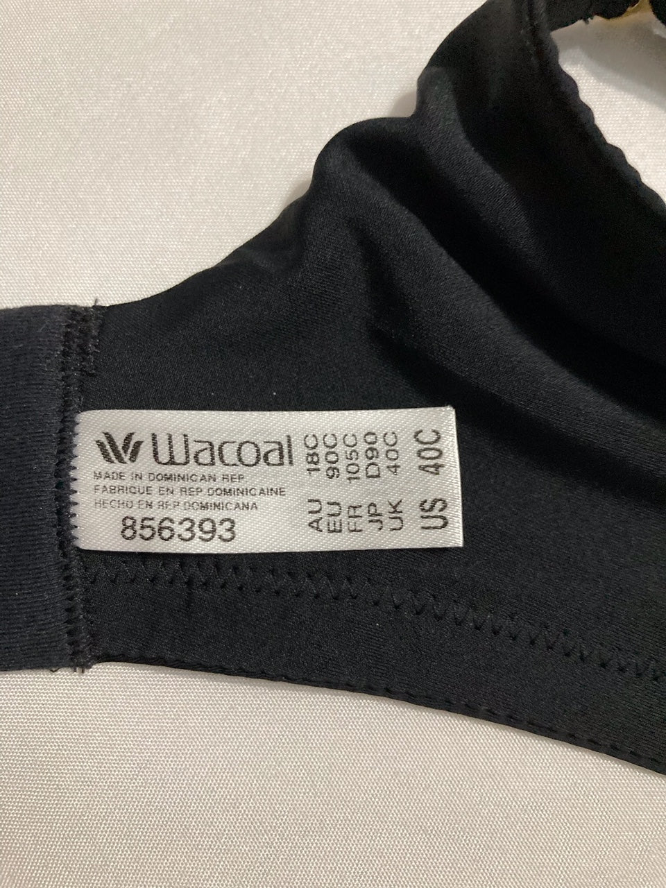 WACOAL Simply Done Seamless Wire Free T-Shirt Bra BLACK 40C