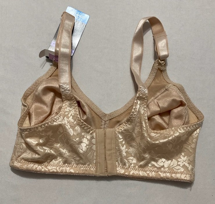 BALI Double Support Wireless, Lace Bra with Stay-in-Place Straps BEIGE 34D