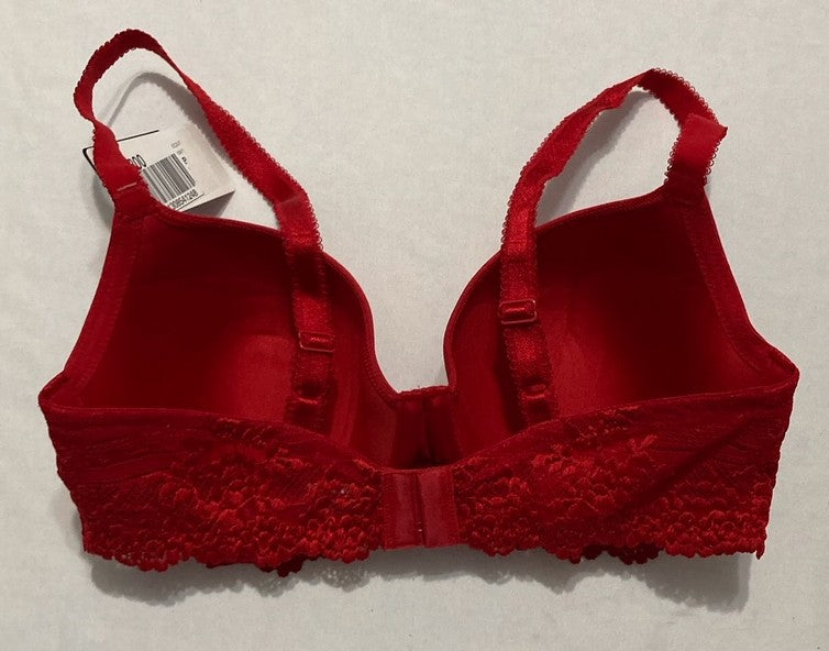 WACOAL Embrace Lace Lightly Padded Underwire Mid Coverage T-Shirt Bra RED 34D
