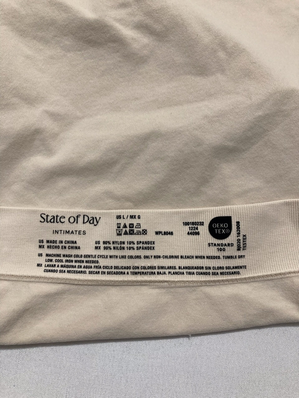 STATE OF DAY Seamless High-Cut Underwear BEIGE L