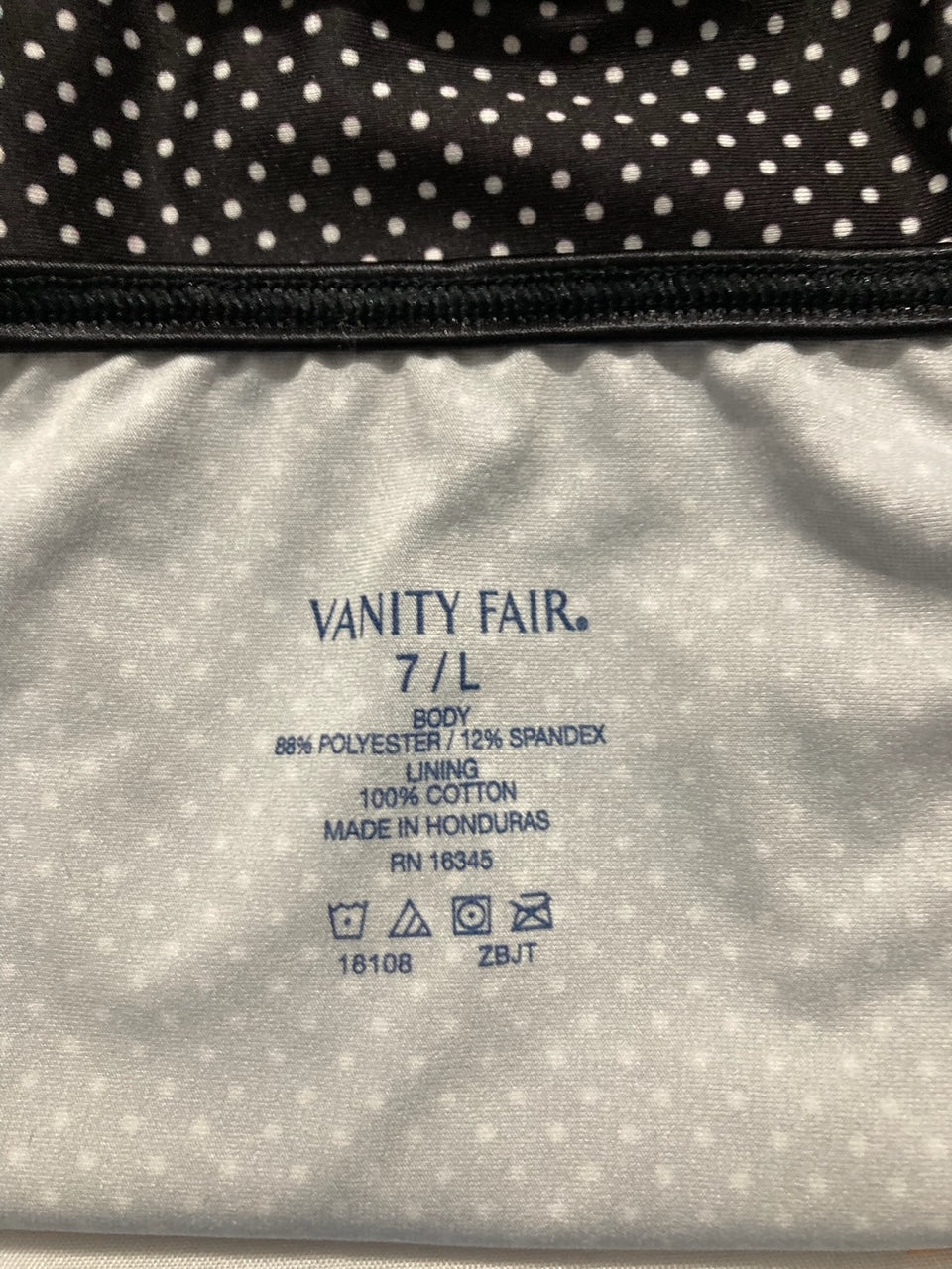 VANITY FAIR Illumination String Bikini Panties PREMIERE DOT PRINT L