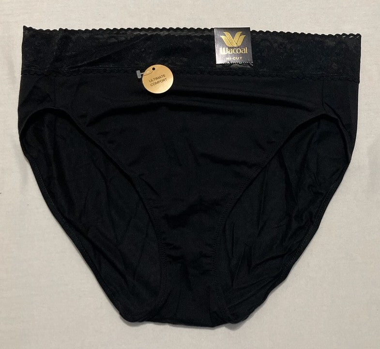 WACOAL Comfort Touch Hi Cut Brief Panty BLACK L