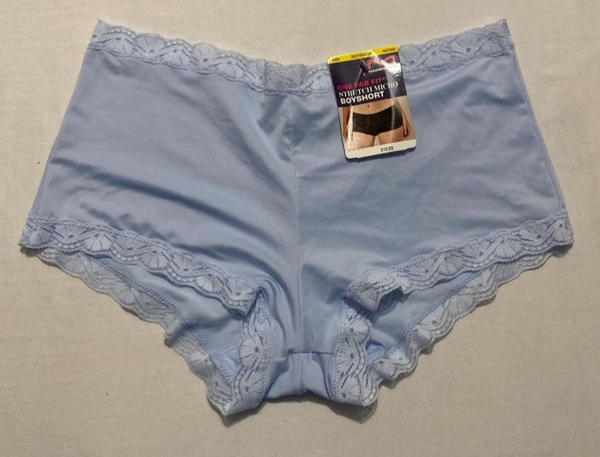 MAIDENFORM Microfiber Boyshort Underwear BLUE M