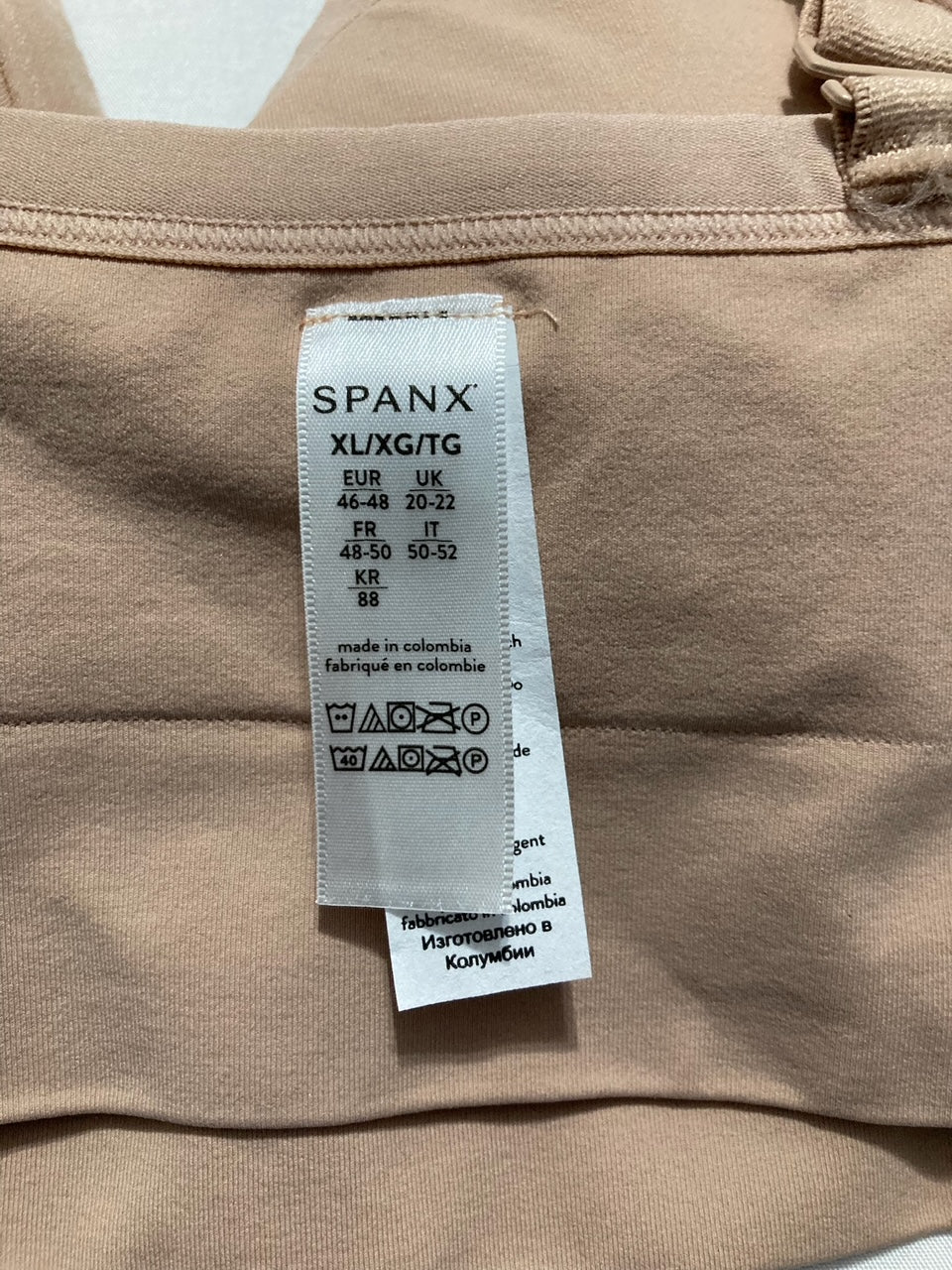 SPANX EcoCare Seamless Shaping Longline Bralette TOASTED OATMEAL XL