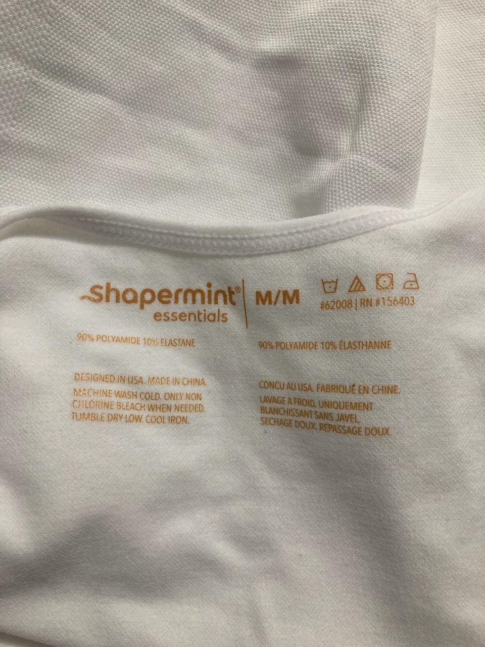 SHAPERMINT Essentials All Day Every Day Shaper Tank WHITE M