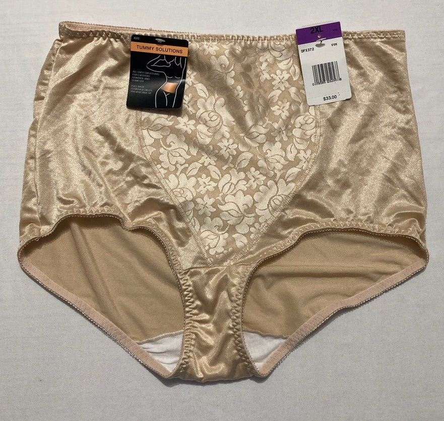 BALI Shapewear Double Support Light Control Brief SOFT TAUPE 2XL