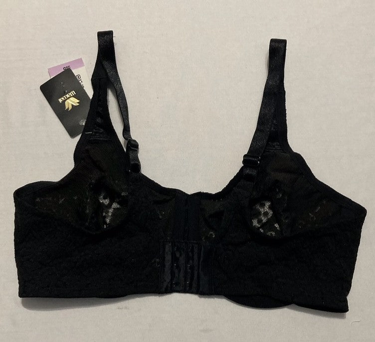 WACOAL Halo Lace Unlined Full Coverage Underwire Bra BLACK 38D