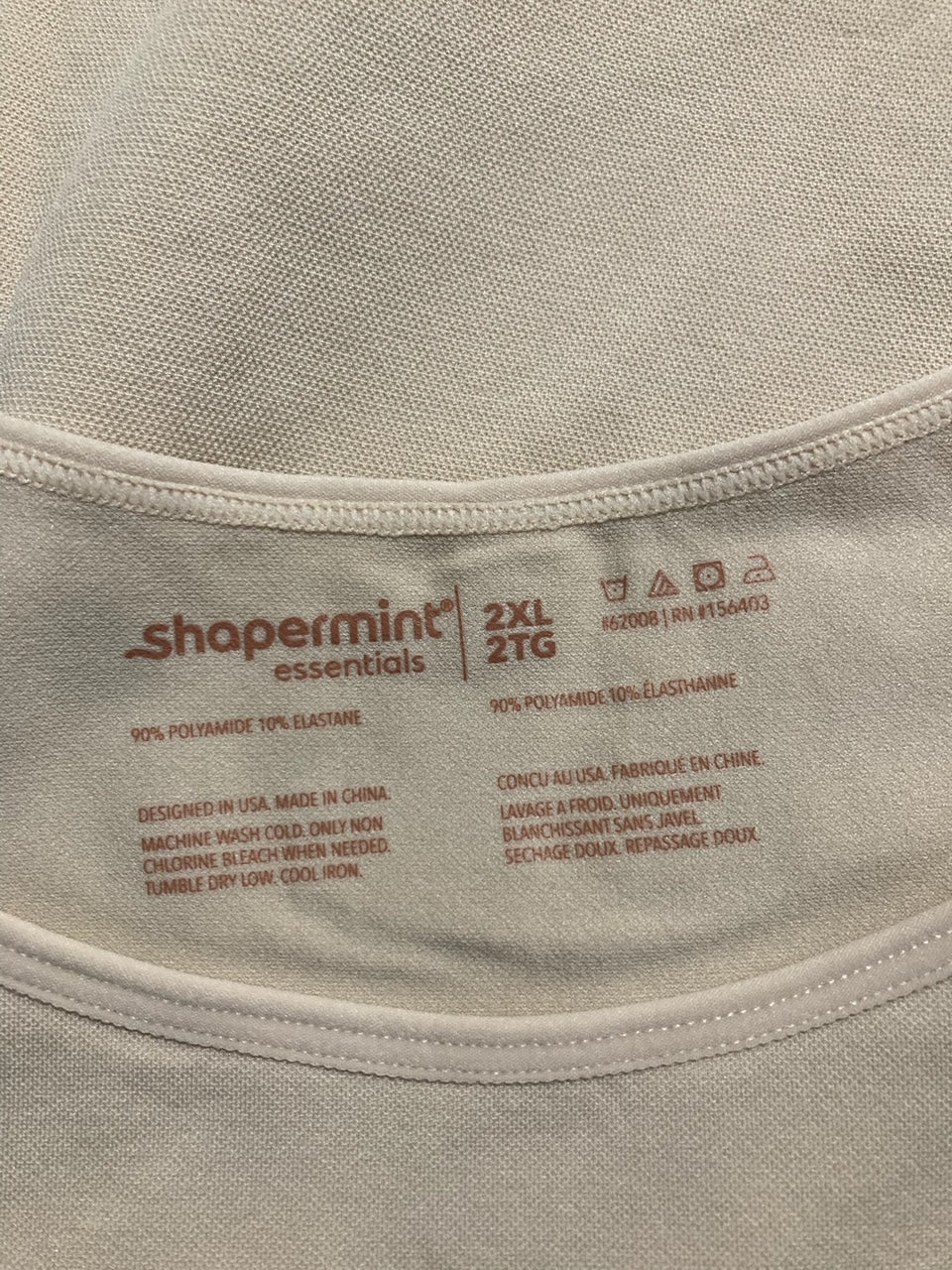 SHAPERMINT Essentials All Day Every Day Shaper Tank CHAI 2XL
