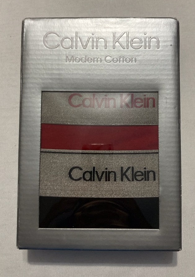 CALVIN KLEIN Modern Cotton Bikini Panty RED- BLACK L