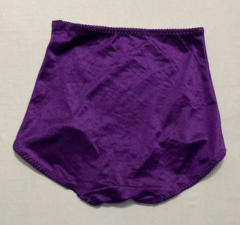 UNDERSCORE Rainbow Stretch Satin Control Briefs VIOLET L