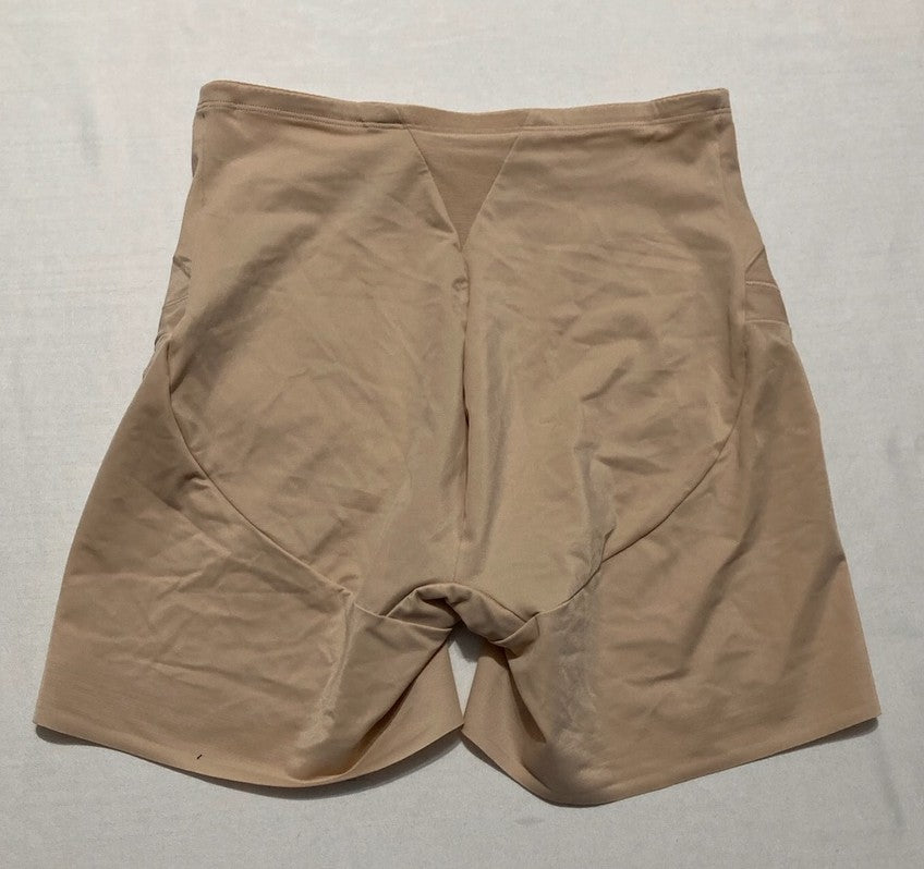 MIRACLESUIT Tummy Tuck Extra Firm Control Bike Shorts BEIGE L