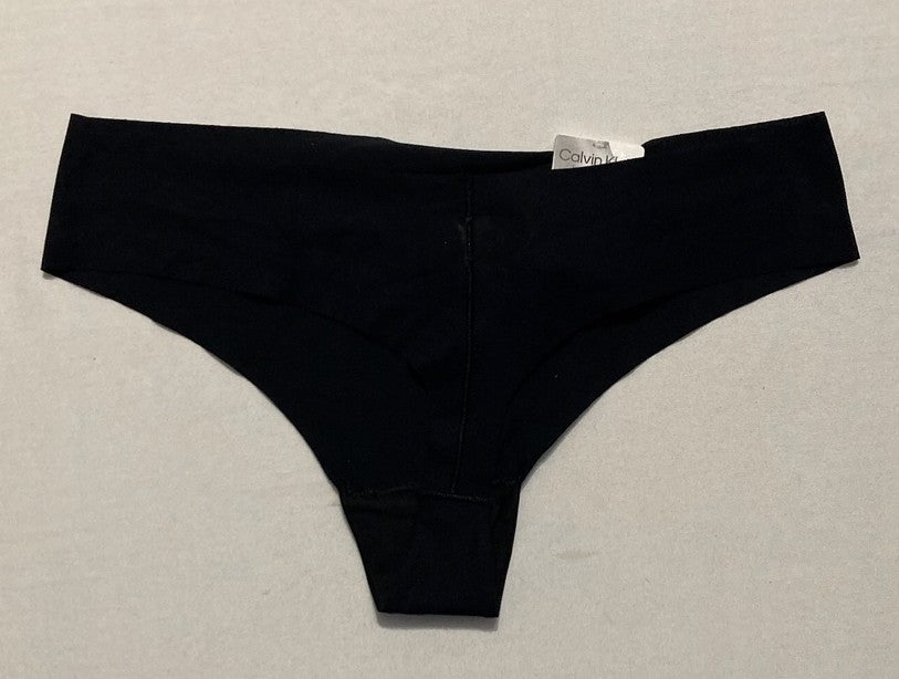 CALVIN KLEIN Invisibles Seamless Thong Panties BLACK M