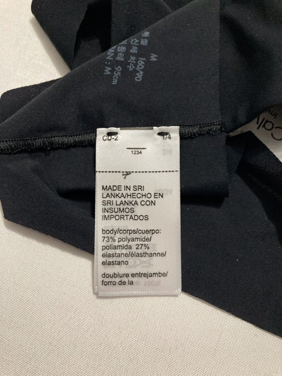 CALVIN KLEIN Invisibles Seamless Thong Panties BLACK M