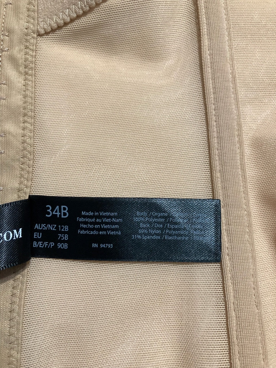 DOMINIQUE Brianna Longline Strapless Bra MOCHA 34B