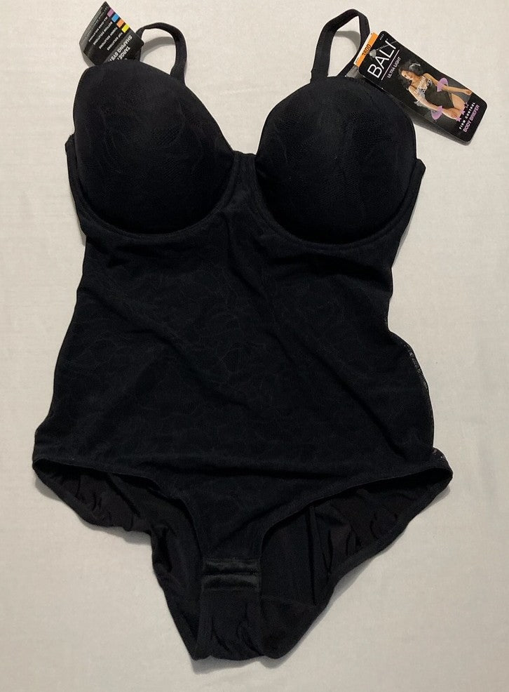 BALI Ultra Light Body Briefer Fajas Shapewear BLACK 38DD