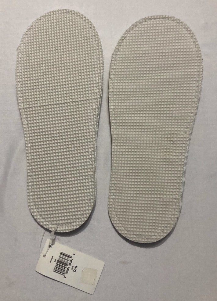 UNBRANDED Hotel Spa Slippers WHITE OS