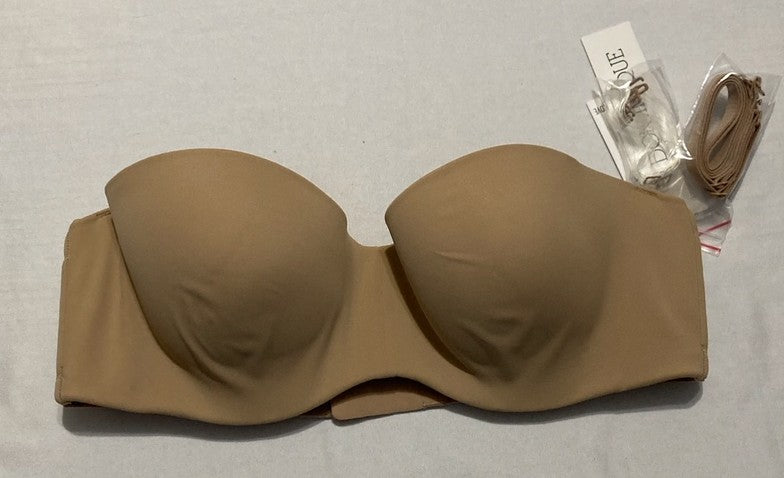 DOMINIQUE Bella Strapless Bra Seamless Hidden Underwire Convertible MOCHA 38B