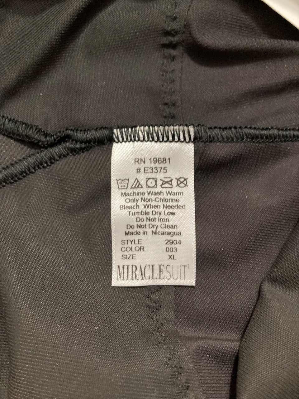 MIRACLESUIT Shapewear Flexible Firm Control Waistline Brief Underwear BLACK XL