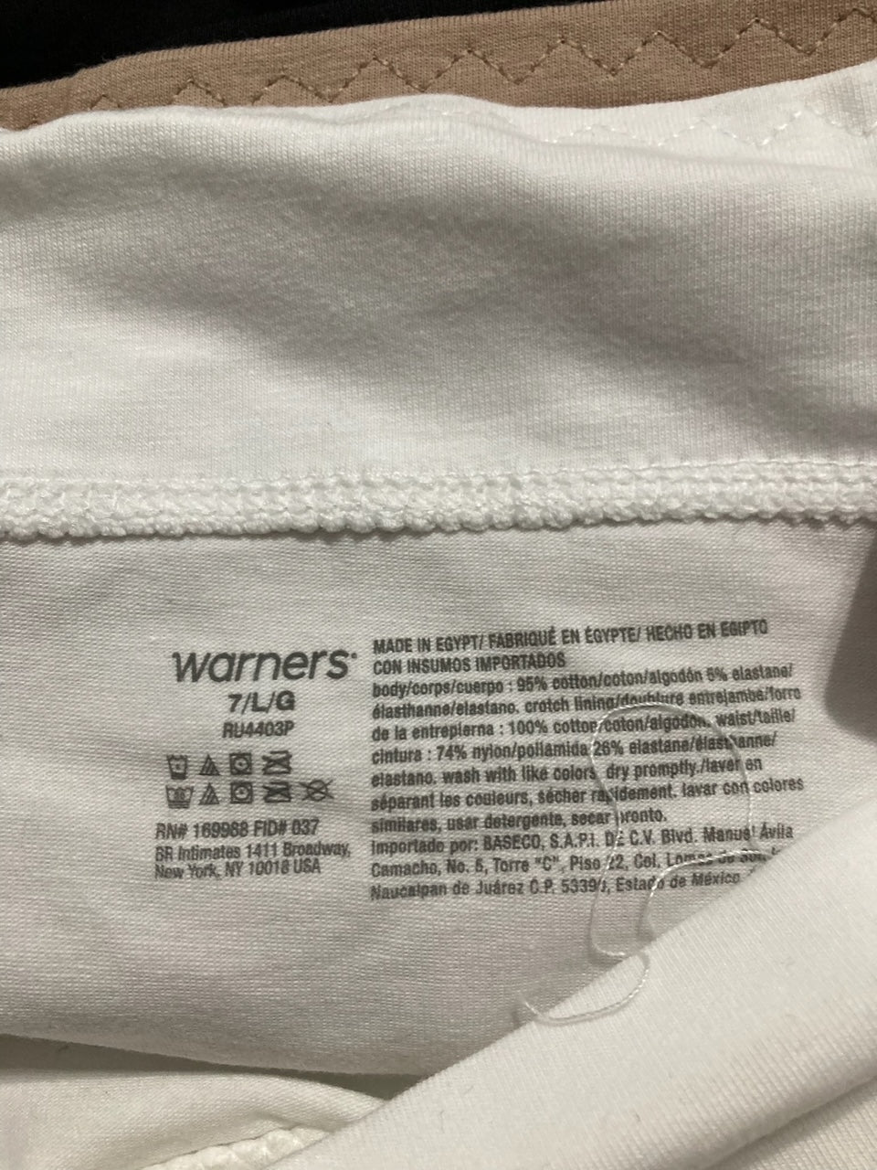 WARNER'S Dig-free Mid-waist 3-pack ASSORTED L