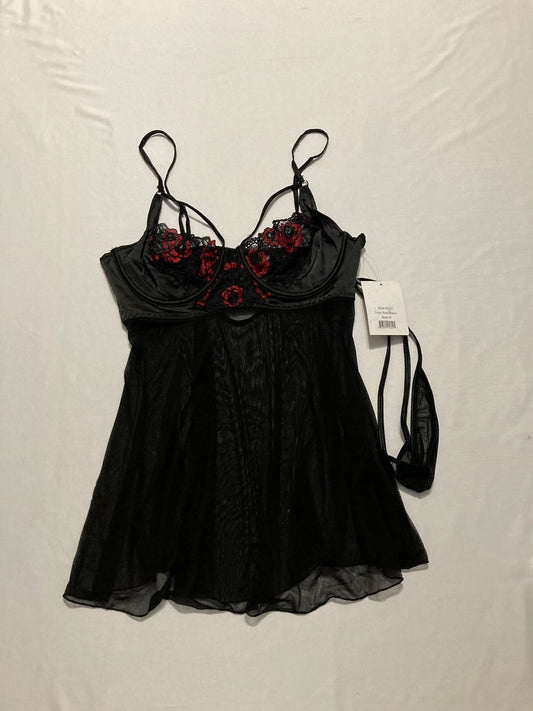 ICOLLECTION Lingerie and panty set BLACK M