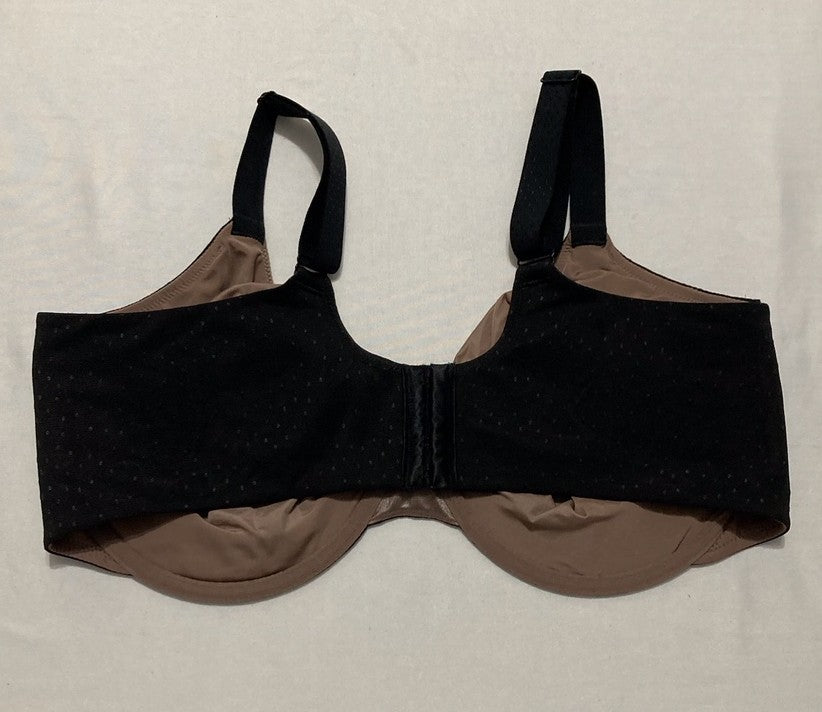 WACOAL Back Appeal Unlined Full Coverage Underwire Bra BLACK 44DDD