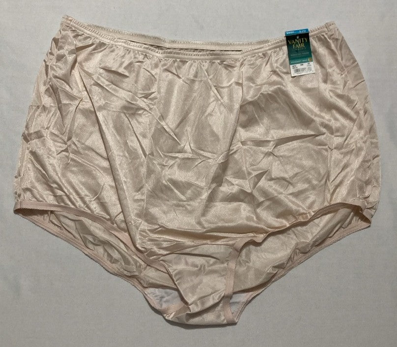VANITY FAIR High Waisted Underwear, Full Coverage Ladies Panties FAWN 2XL