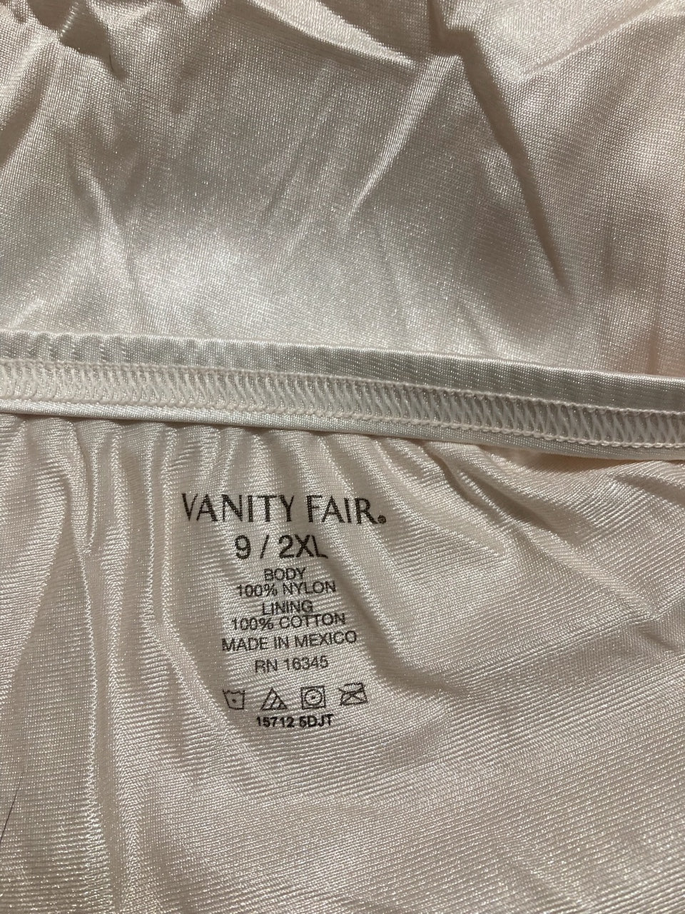 VANITY FAIR High Waisted Underwear, Full Coverage Ladies Panties FAWN 2XL